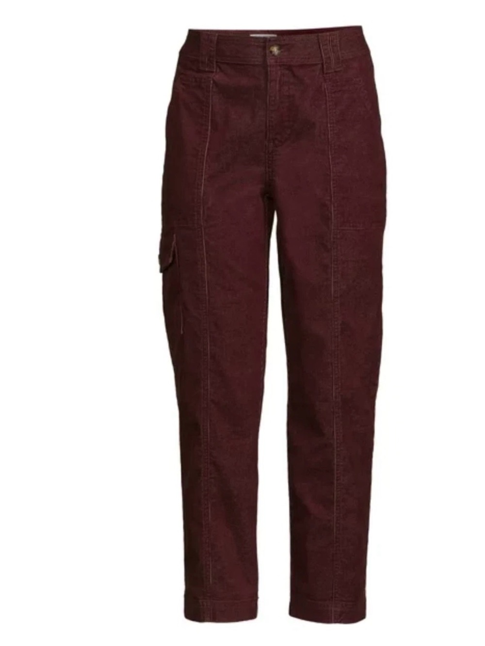 Time and Tru Cargo Utility Corduroy Pants in Burgundy 12